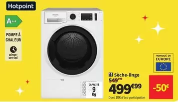 Hotpoint - Sèche-linge offre à 499,99€ sur Conforama