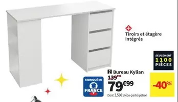 Bureau Kylian offre à 79,99€ sur Conforama