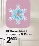 Flocon Irisé À Suspendre