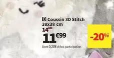 Coussin 3d Stitch