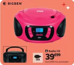 Bigben - Radio Cd offre à 39,99€ sur Conforama