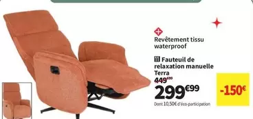 Fauteuil De Relaxation Manuelle offre à 299,99€ sur Conforama