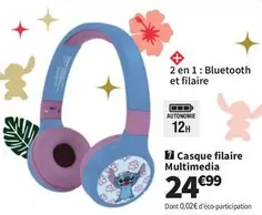 Casque Filaire Multimedia offre à 24,99€ sur Conforama