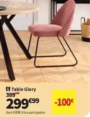 Table Glory offre à 299,99€ sur Conforama