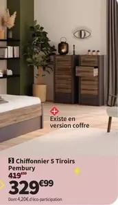 Chiffonnier 5 Tiroirs offre à 329,99€ sur Conforama