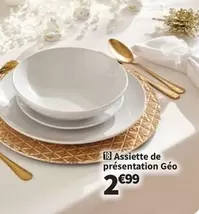 Assiette De Présentation Géo