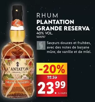 Rhum Plantation Grande Reserva