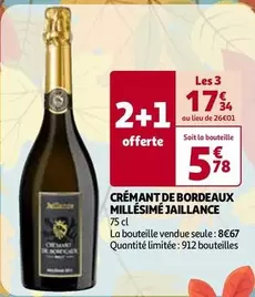 Crémant De Bordeaux Millésimé Jaillance