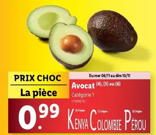 Avocat offre à 0,99€ sur Lidl