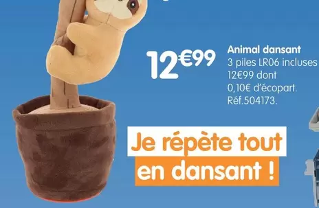 Animal Dansant offre à 12,99€ sur B&M