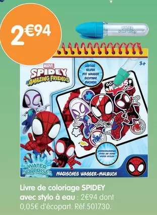 Livre De Coloriage Spidey offre à 2,94€ sur B&M