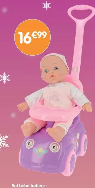 Set Bébé Trotteur offre à 16,99€ sur B&M