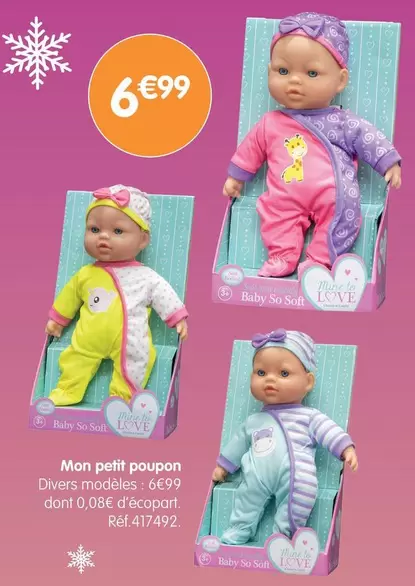 Mon Petit Poupon offre à 6,99€ sur B&M