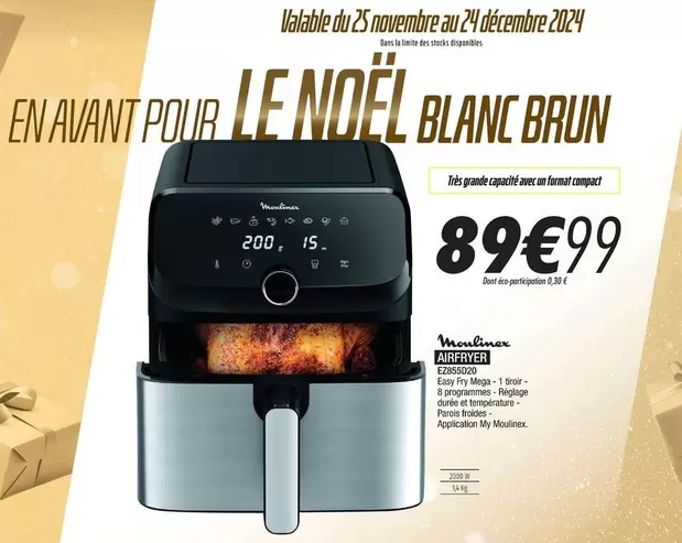 Moulinex - Machine, Blanc De Bureau offre à 89,99€ sur Blanc Brun