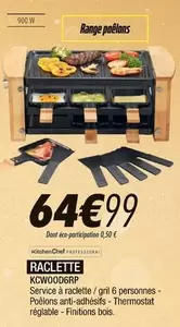 Raclette KCW0066RP offre à 64,99€ sur Blanc Brun