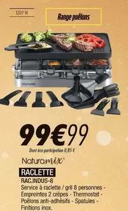 Mix - Raclette Racingdus-8 offre à 99,99€ sur Blanc Brun