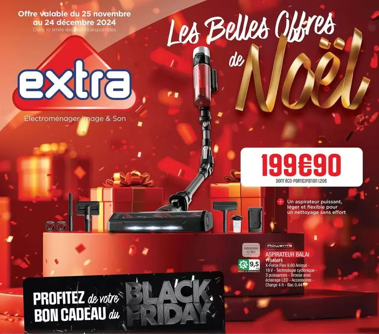 Rowenta - Aspirateur Balai offre à 199,9€ sur Extra