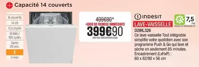 Indesit - Lave-vaisselle D2h1.32 offre à 399,9€ sur Extra