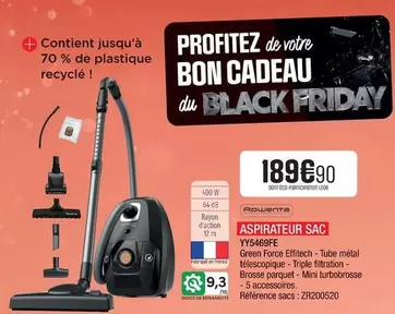 Rowenta - Aspirateur Sac offre à 189,9€ sur Extra