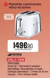 Smeg - Tsf01sseu offre à 149,9€ sur Extra