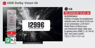 LG - Hdr Dolby Vision IQ offre à 1299€ sur Extra