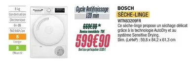 Bosch - Sèche-linge offre à 599,9€ sur Proxi Confort