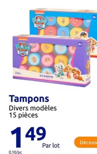 Tampons - Divers Modèles 15 Pièces