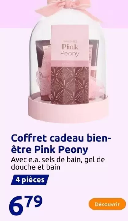 Coffret cadeau bien-être Pink Peony