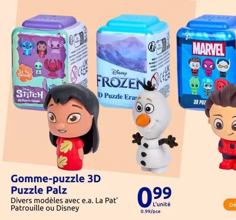 Disney - Gomme-Puzzle 3D Puzzle Palz