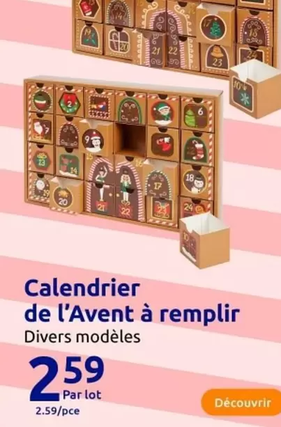 Avent - Calendrier De L'avent À Remplir