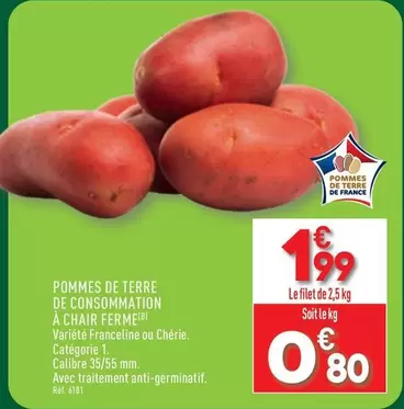 Pommes De Terre De Consommation À Chair Ferme offre à 1,99€ sur Aldi