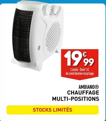 Ambiano - Chauffage Multi-positions