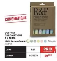 L'Atelier Du Bois - Coffret Chromatique 6 X 38 Ml offre à 59€ sur Le Géant des Beaux-Arts