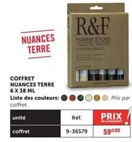 Coffret Nuances Terre offre à 59€ sur Le Géant des Beaux-Arts