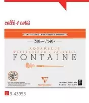 Fontaine - Bloc Colle 4 Cotes offre à 19,99€ sur Le Géant des Beaux-Arts