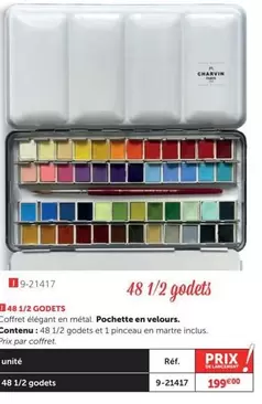 14, 1/2 Godets Pochette En Velours offre à 199€ sur Le Géant des Beaux-Arts