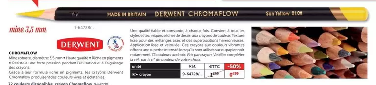 Derwent - Chromaflow  offre à 0,99€ sur Le Géant des Beaux-Arts