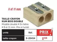 Taille-Crayon Kum Bois Double offre à 1,15€ sur Le Géant des Beaux-Arts