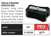 Taille-Crayon Kum Ice 202 offre à 0,85€ sur Le Géant des Beaux-Arts