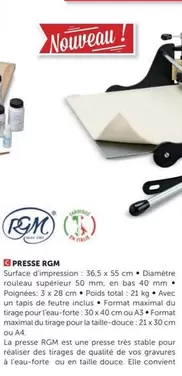 Presse Rgm offre à 499€ sur Le Géant des Beaux-Arts