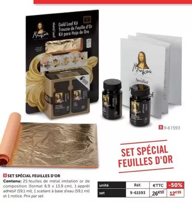 Set Spécial Feuilles D'or offre à 12,95€ sur Le Géant des Beaux-Arts