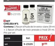 Set Chelsea N° 1 offre à 9,95€ sur Le Géant des Beaux-Arts