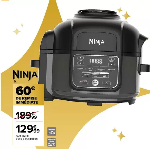 Ninja - La Couette offre à 129,99€ sur Carrefour City