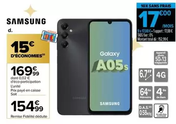 samsung - galaxy a05s