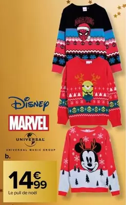 Disney - Pull De Noel offre à 14,99€ sur Carrefour City