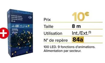 Prix Taille Utilisation 8 M offre à 10€ sur Carrefour City