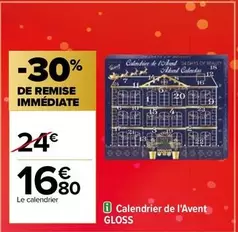 Avent - Calendrier De L'avent Gloss