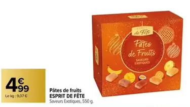 esprit de fête - pâtes de fruits