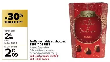 Esprit De Fete - Truffes Fantaisie Au Chocolat