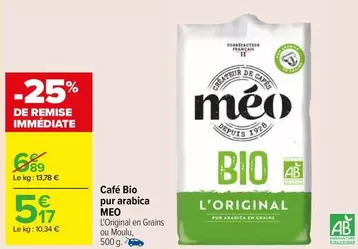 méo - café bio pur arabica